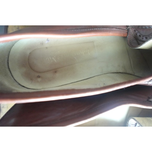 Johnston & Murphy Mens Tassel Loafer Brown Slip On Dress Shoe Size 7.5 M Leather - Picture 14 of 15